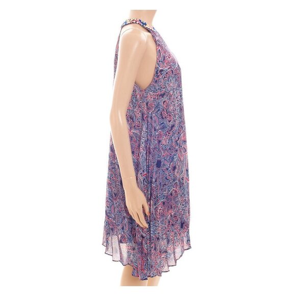 PARKER Pleated Asymmetrical Hem AVON Dress - Picture 7 of 10